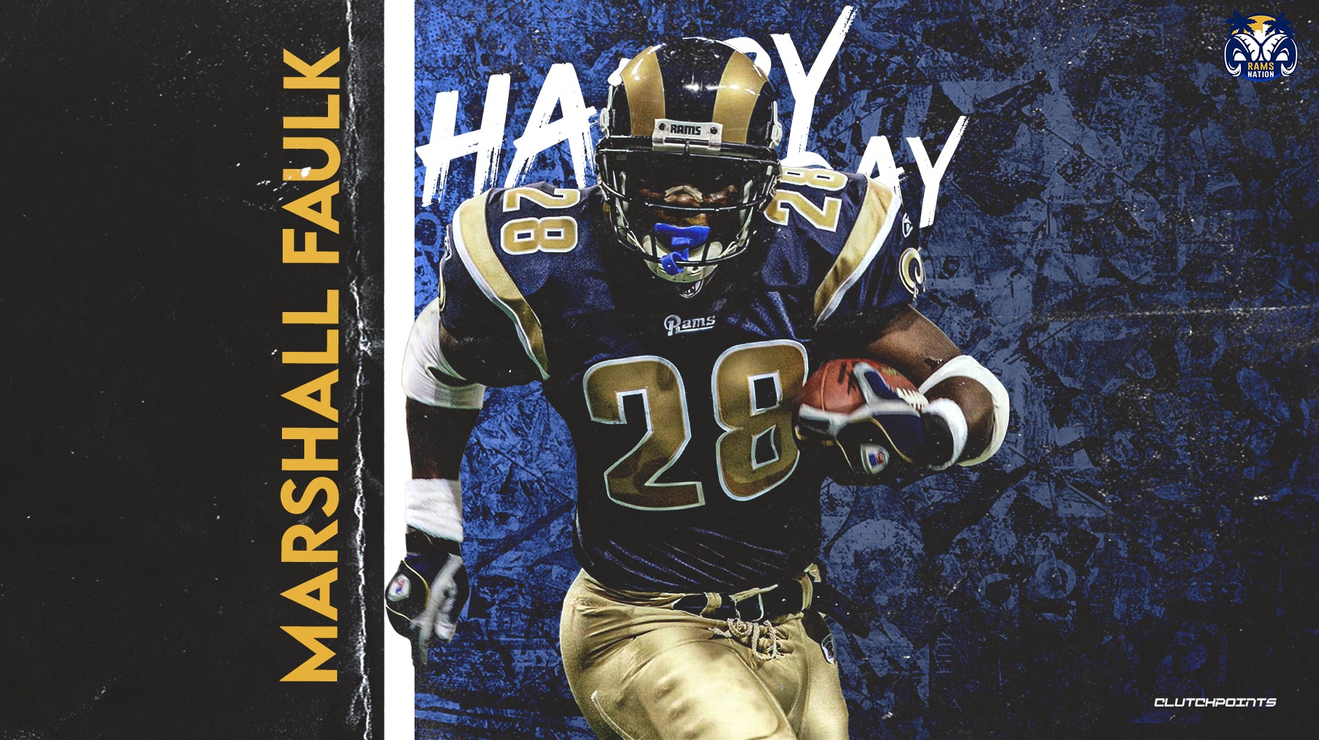 The best RB entering the millennium? Undoubtedly, Marshall Faulk!

Happy Birthday! 