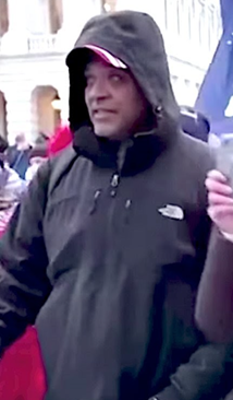 FBI's tweet photo. Help the #FBI capture the rest of the individuals who took part in the January 6 violence at the U.S. Capitol. Visit https://t.co/iL7sD5efWD if you have information regarding this participant. When you leave a tip, refer to photo 238. https://t.co/4xgqdXugTv