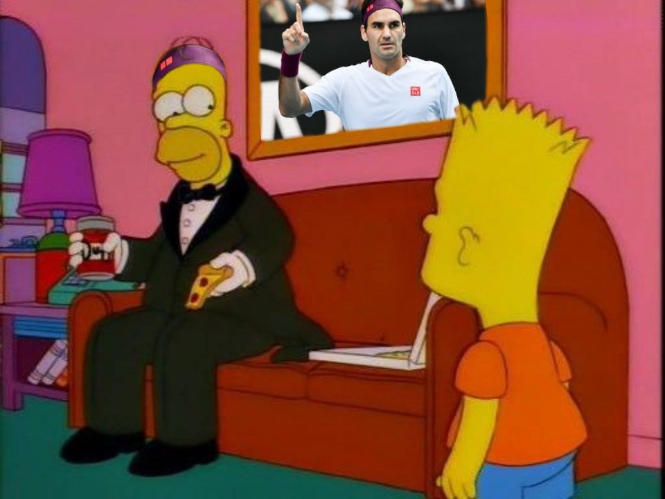 tenista_quemado's tweet photo. @rogerfederer -¿Por qué tan elegante, Homero?
-Porque vuelve Roger, muchacho.

Vuelve Roger. https://t.co/O62r7X6TmB