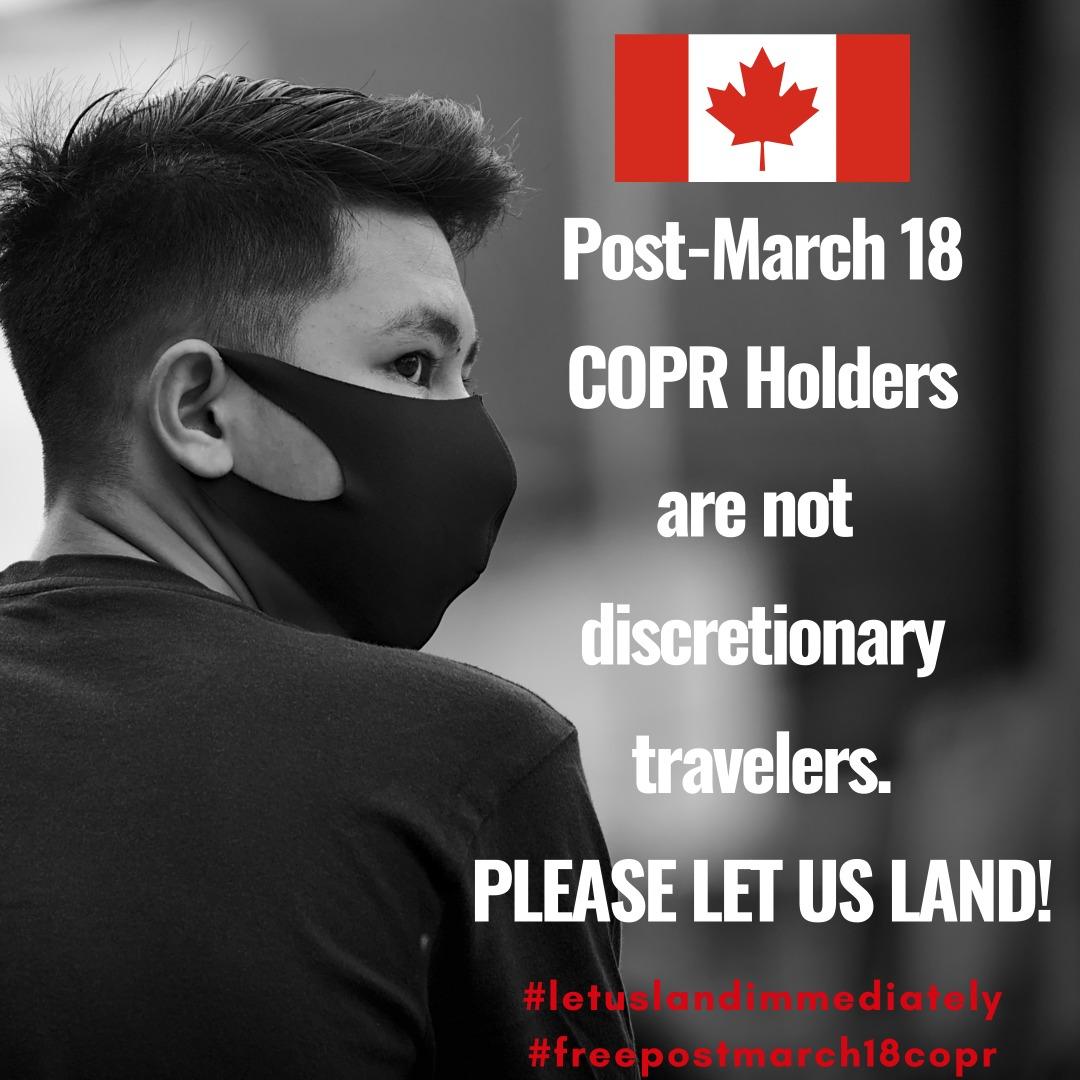 COPRPOSTMARCH18's tweet image. We&apos;re committed  to a canada free of covid-19
Believe in the good life
Are committed to all covid-19 protocols
Give us the chance to start our 🇨🇦 dreams
Give post March 18 COPR  chance to Land
@marcomendicino
@JustinTrudeau
#Free_COPR_Post_March18
#Wewillquarantineinhotels