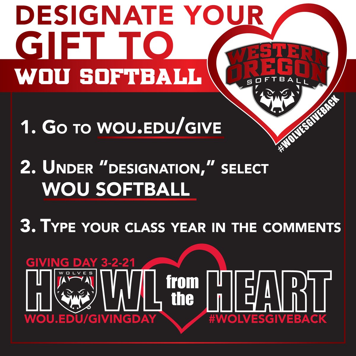 WOUSoftball's tweet photo. #WOUGivingDay   #wolvesgiveback
https://t.co/5vELE0A4ay https://t.co/8seSA92lKE