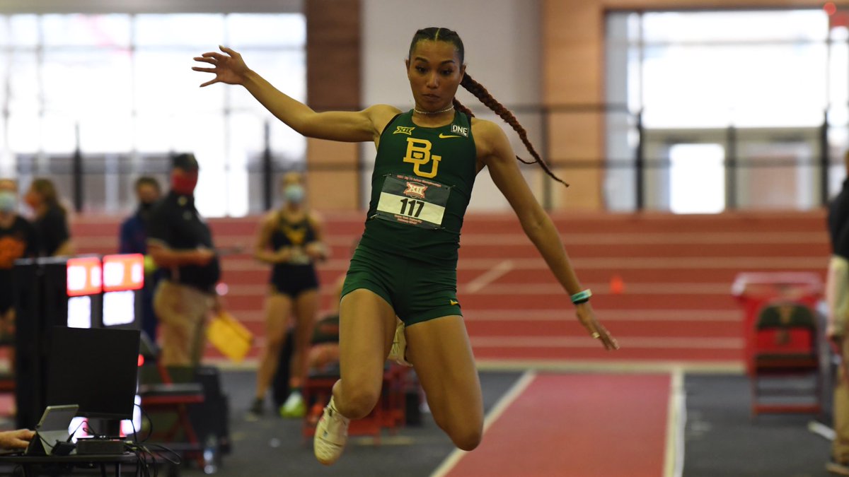BaylorTrack's tweet image. 💥💥💥

Big-time PB for @alyssalove3_ in the long jump!

📈 19-0.5 (5.80m)

Through four events in the pentathlon:

📊 3,119 points (third place)

#SicEm 🐻 | #Big12TF 🏆