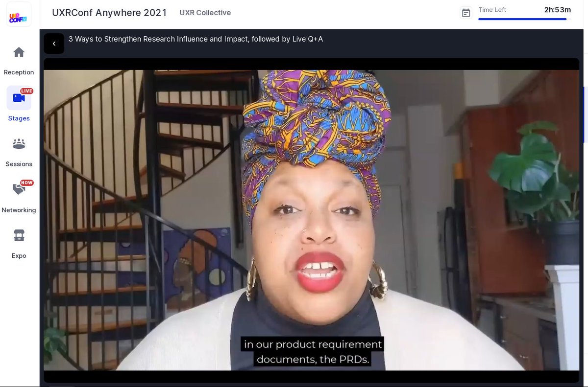 Antropologia20's tweet photo. "Research is not in service to design or strategy. We are partners." Loving @thee_renee talk at #UXRConf21 https://t.co/acFM43s9Kn