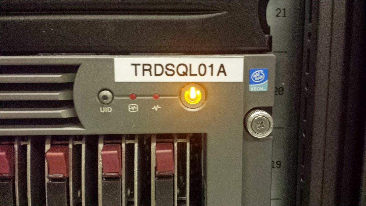 Server naming; we love to hate our naming standards. Share your oddest or favorite server name. Here's one from my past. TRDSQL01A. That's Training Research &amp; Development err.. Turd SQL
#vExpert #vcommunity #vmug
