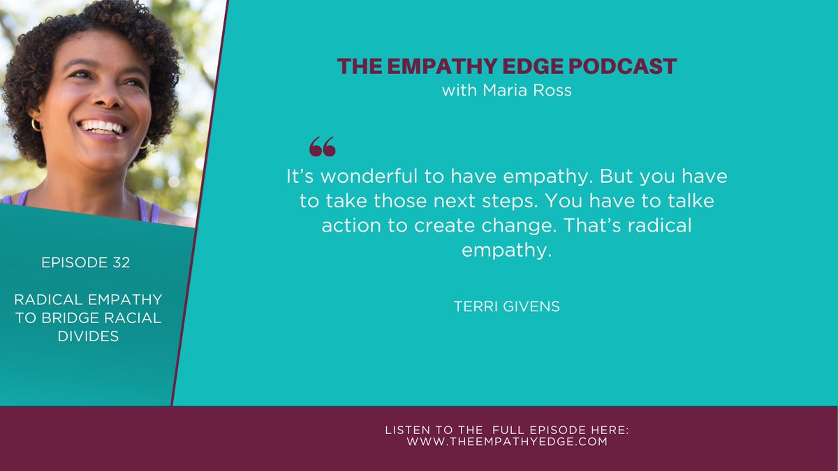 Had a great chat with <a href="/TerriGivens/">Dr. Terri Givens tgivens64</a> about what we need to do to heal our country and our world around racial injustice. Check out her new book #RadicalEmpathy!  #podcast The Empathy Edge. Check it out: buff.ly/3aX2KKq

#empathyedge #leadership #inclusivity #racism