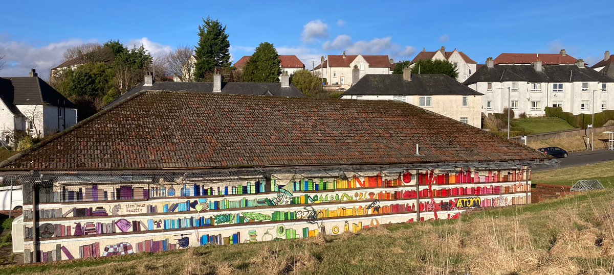 Day 3/7 my life in pictures, no people, nominated by <a href="/BethCulshaw/">Beth Culshaw</a> I’d like to nominate @ashbash98232 hope she chooses to accept 📸 😄 💜 this mural #JoinIn #Just4Fun #HighPark #Parkhall #library <a href="/RecoatGallery/">Recoat</a>