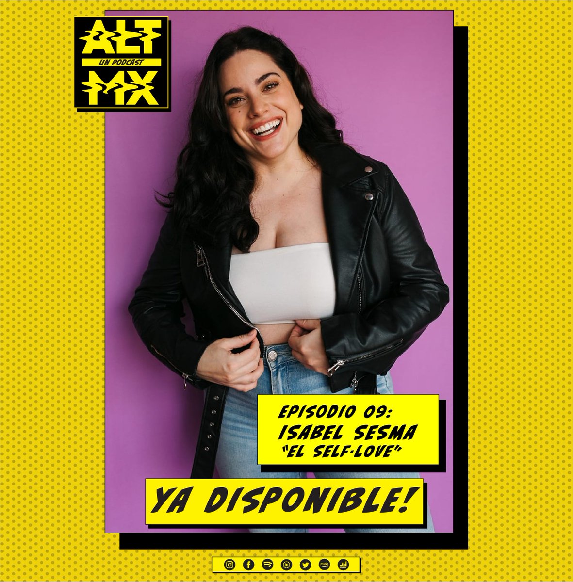 alt_mx's tweet photo. Ya pueden escuchar el EP:9 de #altmxpodcast donde tuve una increíble platica con mi queridísima @isabelsesma   donde platicamos sobre #selflove. #altmx https://t.co/GtH9YvVZxJ
