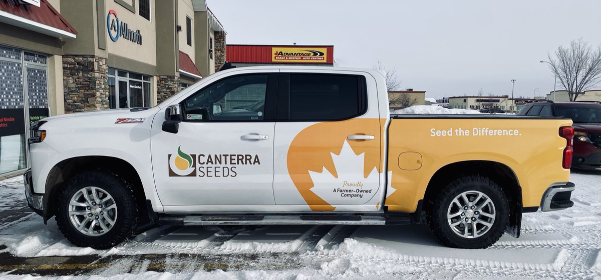 CANTERRACandace's tweet photo. They see me rollinnnn’.... 

Got myself a facelift on the ⁦@canterraseeds⁩ truck ! Watch for this piece of twisted steel and sex appeal over the next few days as we hand out our last few bundles of #prebate Chqs 🤩 https://t.co/ZdVRjGiWig