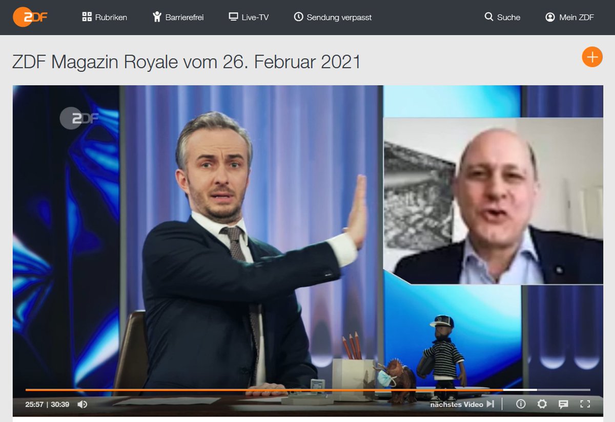keypousttchi's tweet image. Soviel zu den Vorteilen von Online-Konferenzen: Mir gegen den Kopp zu hauen hätte sich @janboehm live im Studio wohl eher nicht getraut 😏 #zdfmagazin