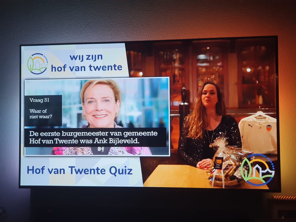 De <a href="/gemhofvantwente/">Gemeente Hof van Twente</a> Quiz samen met de collega’s van @vvvhofvantwente mogen realiseren die in teken stond van 20 jaar Hof van Twente. Te leuk! En ik mocht ook zelf een paar vragen stellen zoals deze over @MinBijleveld. #goodmemories