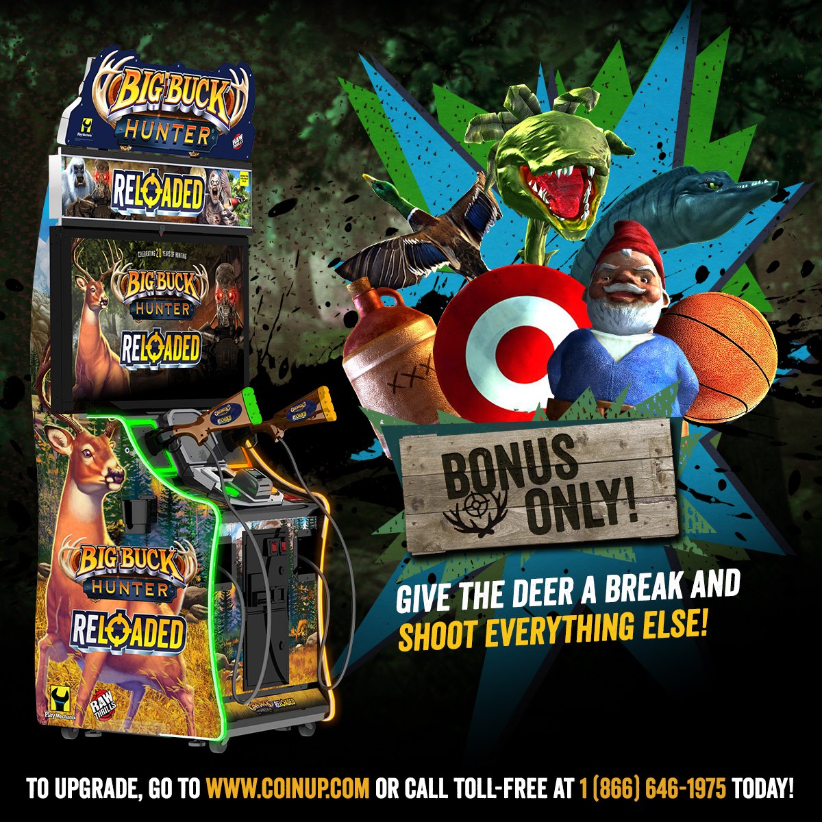 bigbuckhunter's tweet photo. Big Buck Hunter Reloaded is jam packed with so many new features! Bonus ONLY mode is just one of them. Any bonus game, any time! #BigBuckHunterReloaded #BonusOnly #RawThrills https://t.co/PyLcM3ClXT