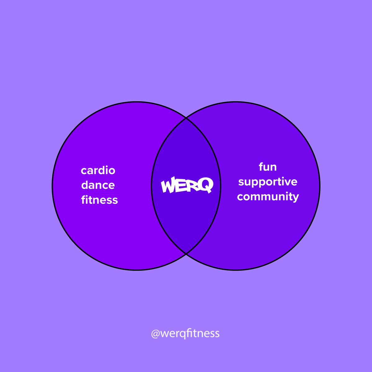 WERQ = the best of both worlds. ✨ Why do you show up to WERQ?