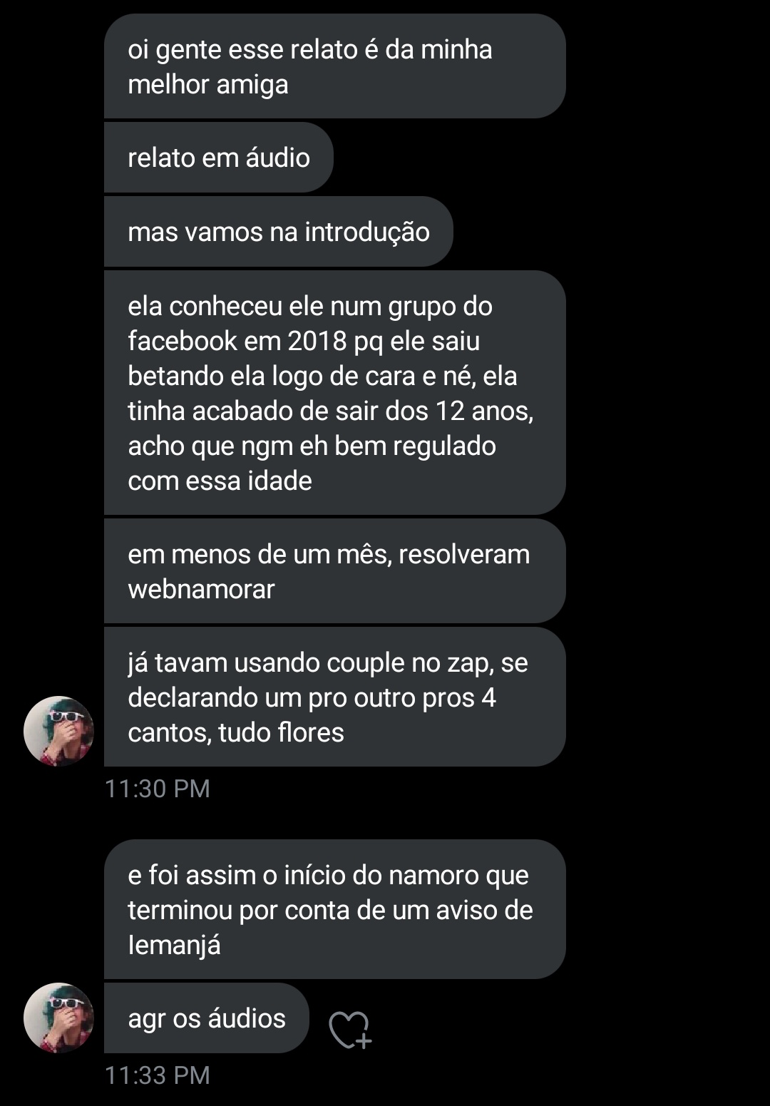 relatos de webnamoro on X: tá né / X