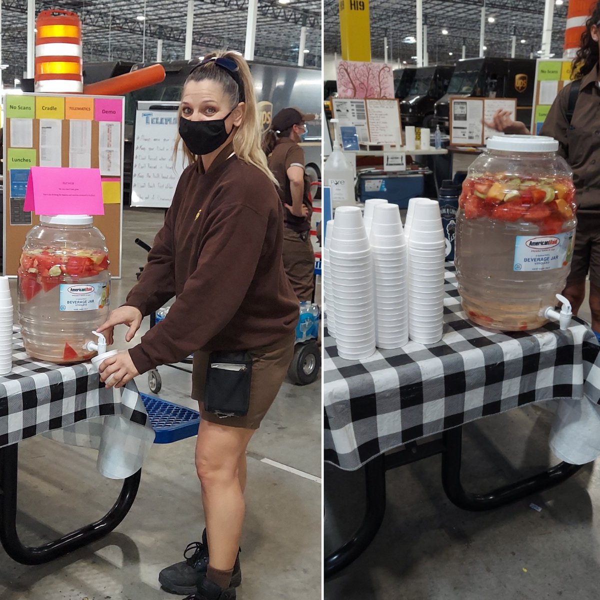 Fruit Water! Not only does it taste great, you are also drinking all of the vitamins & minerals contained in the fruit! #StayHydrated #FruitWater #JustinCenter #WellnessWednesday @smazza_northpkg @NilesShawna @nicholasewest @hill_deryl