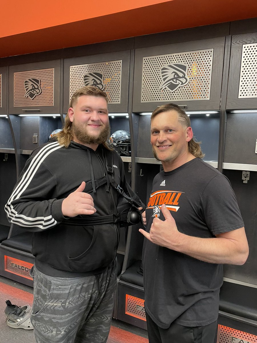 coachcarrigan10's tweet photo. Thank you to former Falcon Pablo Gutierrez @iii_gutierrez for taking me back to my youth, and to Dawson Reynolds @bd_r63 for the inspiration. It’s officially football season at 1pm tomorrow. #justhavingsomefun
#FalconsUp https://t.co/XWTrmwhWOC