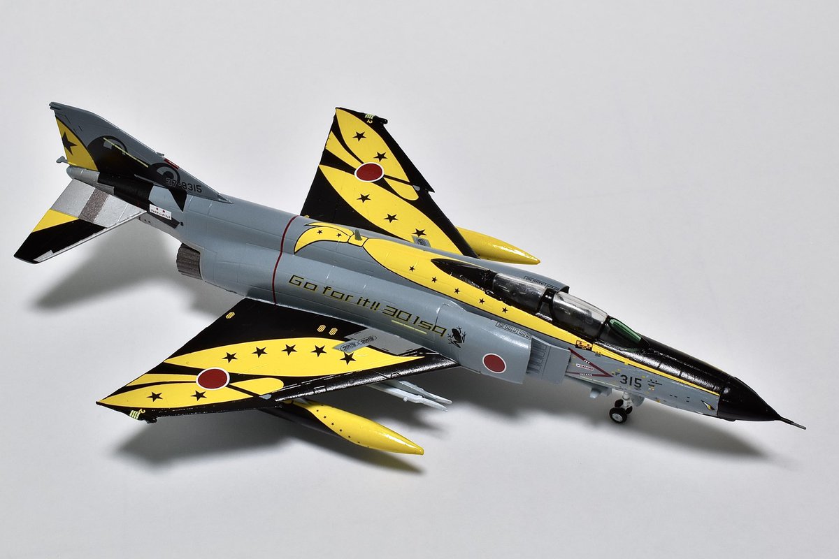 AKunit144's tweet photo. PLATZ
1/144  F-4EJ改  301sq  完成

 やっと完成しました！デカールに少し手こずってしまいました。残るはRF3機、今年中に完成できたらなと。 https://t.co/J7UUlhQElH