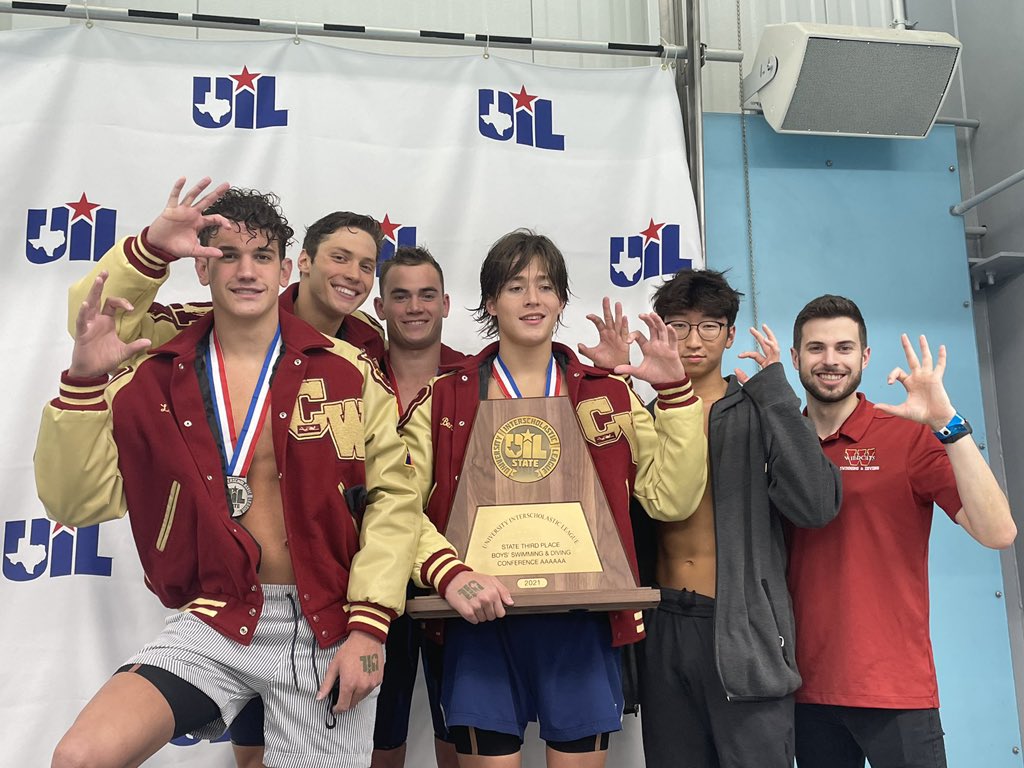 CyWoodsSwim's tweet photo. Congratulations to our @CyWoods212 swimmers on their 3rd place team finish at the State Meet!!! #cywoods212 #state2021 https://t.co/JvzaJOPTO4