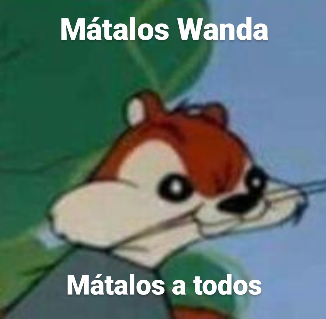 spideyWaly's tweet photo. Yo viendo como a Wanda le echaban la culpa de todo el desmadre que había, y ella solo estaba sufriendo por no poder estar con Vision que había comprado su terrenito para envejecer juntos #WandaVision https://t.co/3QSBKtoDn2