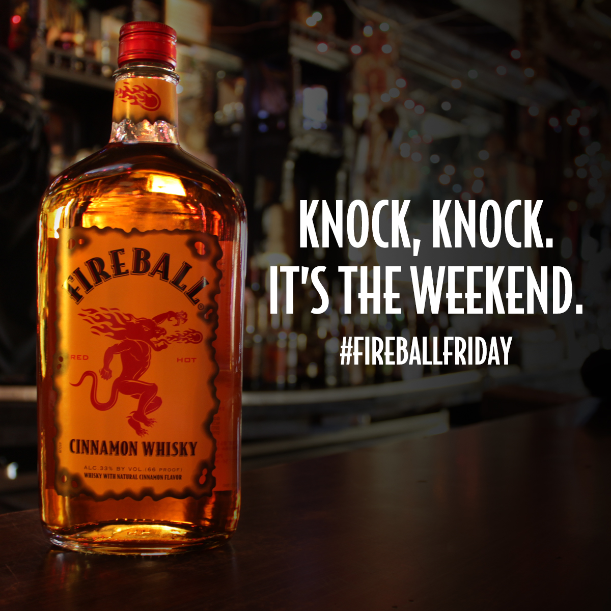 FireballWhisky's tweet photo. Who's getting the door? #FireballFriday https://t.co/DQLsaNOIVn