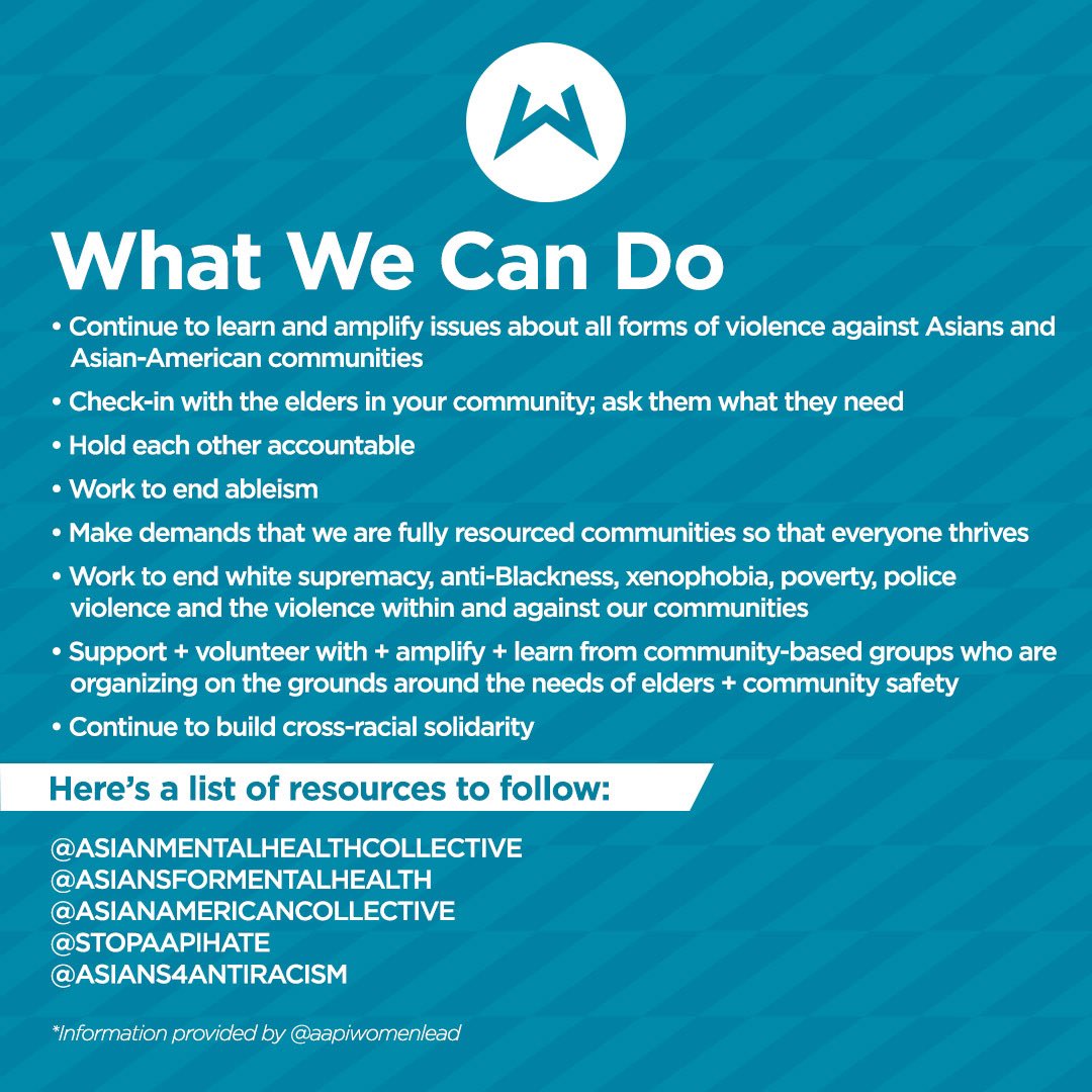 Wasserman's tweet image. Injustice anywhere is a threat to justice everywhere. We stand in solidarity with the Asian community.

#StopAsianHate