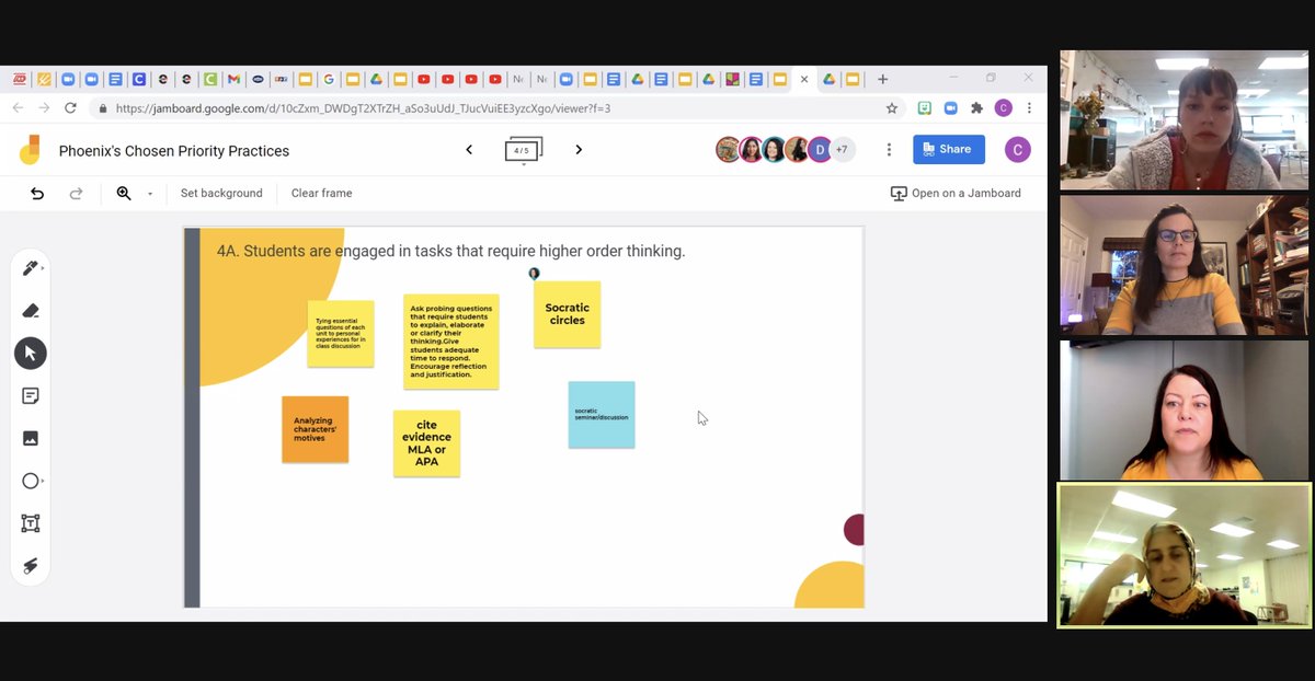 edtechSAE's tweet photo. In today's 2nd Design Team Mtg for  @ASUPrepAcademy (Phoenix) we went over what Priority Practices will look like in their classrooms. #ASUprepblends  #Pathwaysbook @HighlanderInst @DsernaTeach https://t.co/FrExkPgG3L