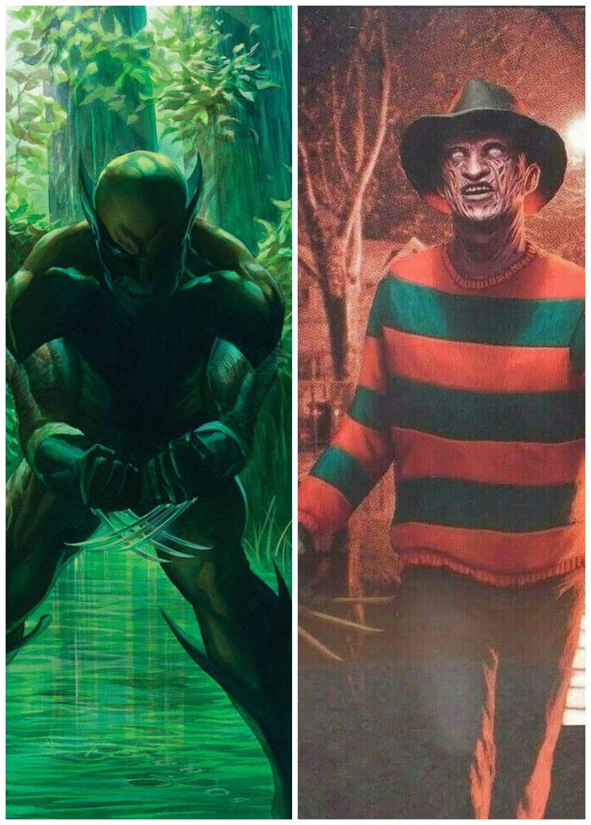 zebigsho's tweet photo. #Wolverine  #VS #Freddykrueger WHO WINS ???? https://t.co/NkFvOyOBQW