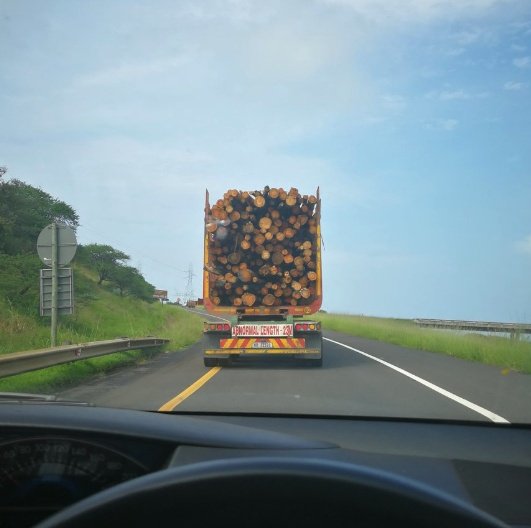 XepherSicarius's tweet photo. When you're driving behind a truck like this and you know the one scene in Final Destination 2 fucked you up for life so you're driving like https://t.co/pEezCENBQk