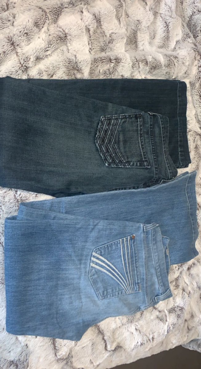 ⭐️⭐️⭐️⭐️⭐️⭐️⭐️
I have 2 pair of 7s size 28 for sale! $75 a piece or $110 for both!