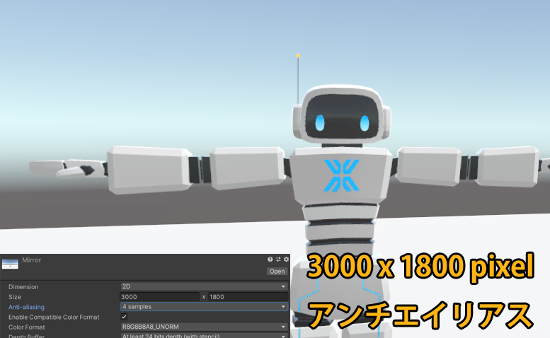 glasses09454853's tweet photo. 新入社員のタケです!🤧
RenderTextureに映し出される映像は、RenderTexture自体の解像度が影響します。
設定でピクセル数が指定できるので大きくすると綺麗に、小さくすると粗くなります。
アンチエイリアスもかけられ、負荷は高くなりますがよりなめらかになります。
#Unity #RenderTexture #解像度 https://t.co/LdrKQcMgT0