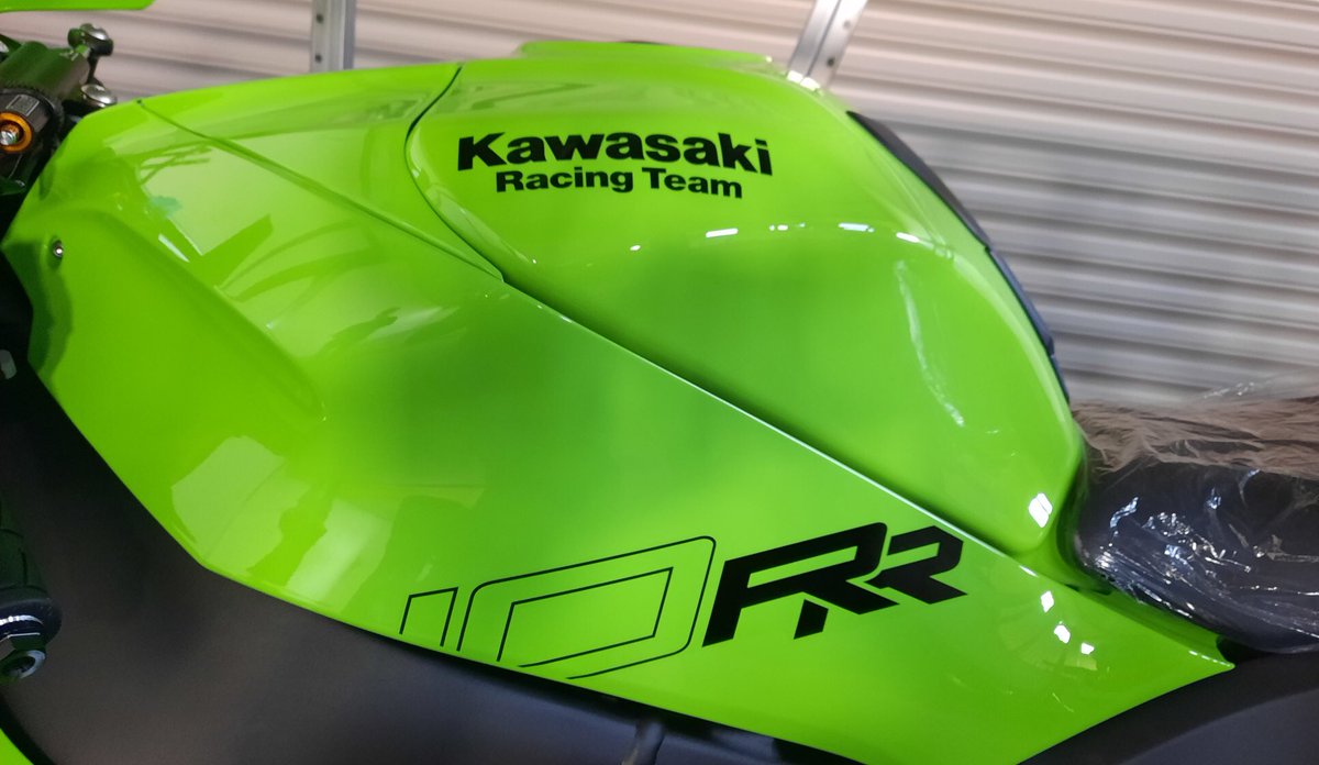 Nice delivery today - really looking forward to going racing this yea-RR <a href="/UKTeamGreen/">Kawasaki Team Green</a>