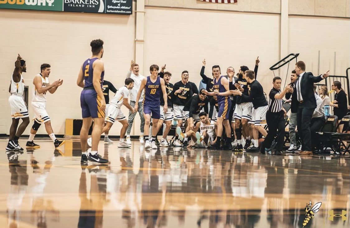 reid_johnson2's tweet photo. Excited and blessed to announce that I will be continuing my education and basketball career at University of Wisconsin-Superior! Thank you to my coaches, family, and friends who have supported me throughout my career. 🐝🐝🐝 @UWSMBB @GregPolkowski https://t.co/Q5KEvAzdDW