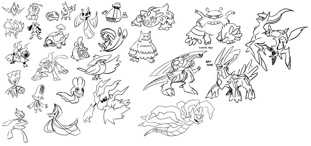 Discover in exclusivity the redesign of the Sinnoh Pokédex, made in 2 minutes to 30 seconds from memory on @akialyne stream today, that was really fun! (and a bonus Zygarde) 