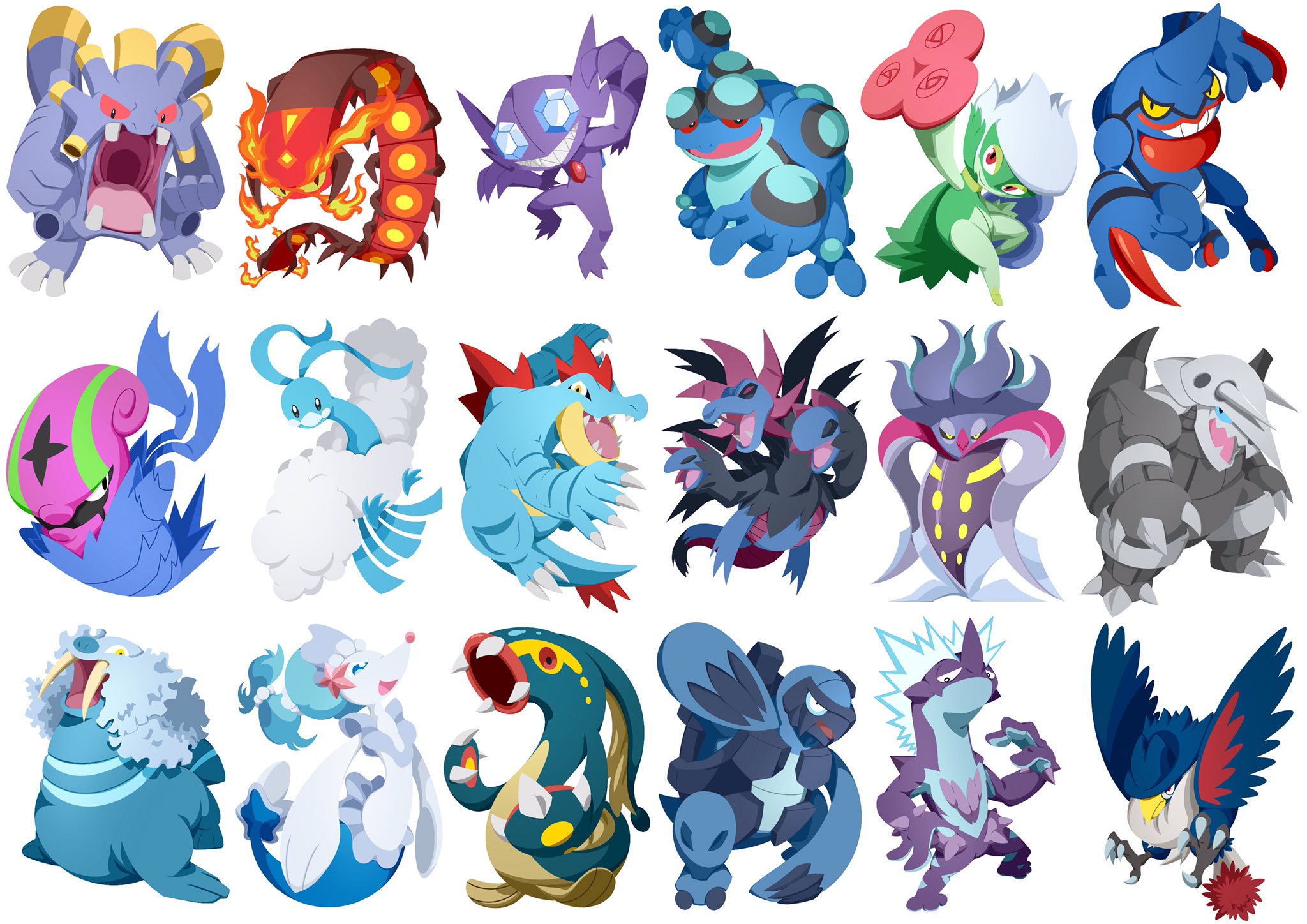 ボールペン鯨人ryo 全タイプ好きなポケモンイラスト完了 青ばっかし やっぱり第3と第5がはまっただけに気持ち多いね 水タイプ大好き これまとめてたらダイパリメイク来ましたやん 今年のラストはこれで決まりよ ポケモン ポケモンイラスト