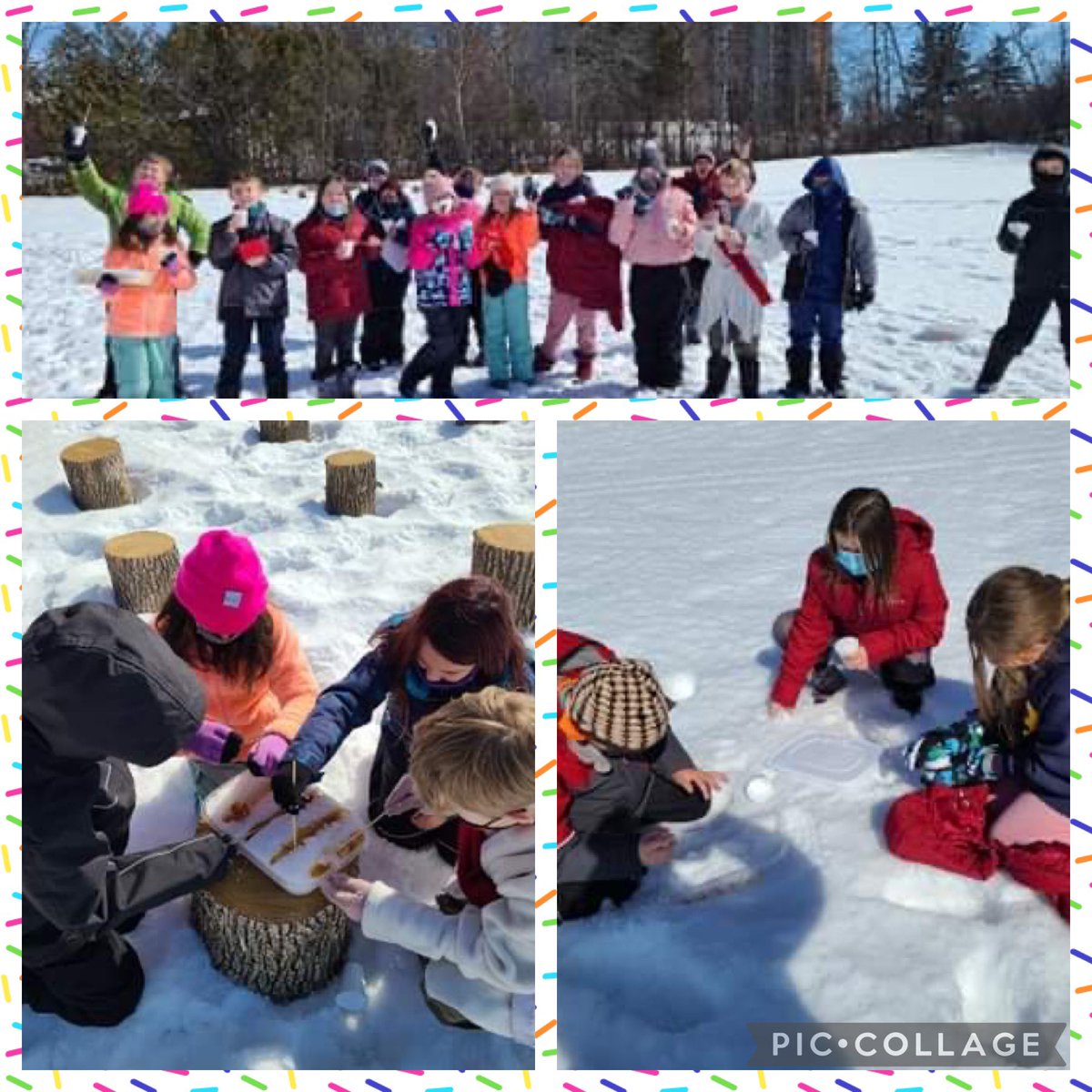 mrscorbettfps's tweet photo. Today students celebrated the completion of their Carnaval unit by making maple taffy in the snow!  Thanks Mme. Plaus for the amazing learning opportunity ❄️ 🍁 #takingourlearningoutdoors https://t.co/HKN1BPNaoB