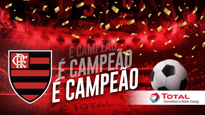 Apmax2011's tweet photo. É hora de comemorar, Nação Rubro-Negra: o Brasileirão é do Flamengo mais uma vez! 
Parabéns ao time pela garra e à torcida pela energia. 
O Mengão é octacampeão!
#TotalFla #TotalFlamengo #OitoPatamar https://t.co/FzrjPgFOTQ