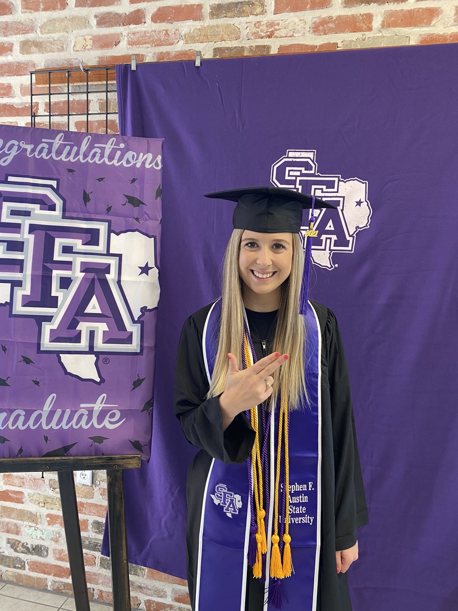 So stinking proud of our girl! Jackie just got accepted into SFA’s Speech Pathology Graduate School program! I think they only accept about 25 students each year! Just wanted to say how proud her dad and I are! Hard work pays off!! Go and do big things!! We love you!! 💜