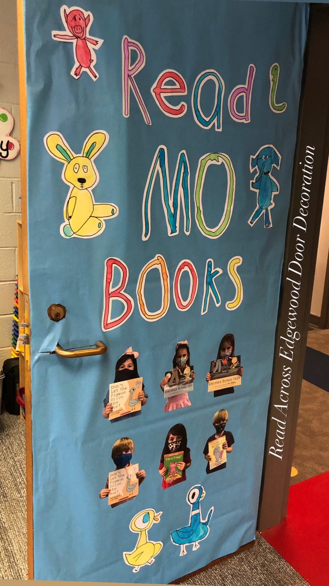 Read Across Edgewood Door Decoration inspired by our favorites! <a href="/The_Pigeon/">The Pigeon</a> We love Mo Willems books!