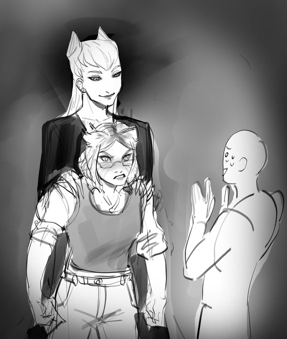 thinking about @CYMK_8 K/DA teacher AU and i feel like this is dynamic eve and ahri have 