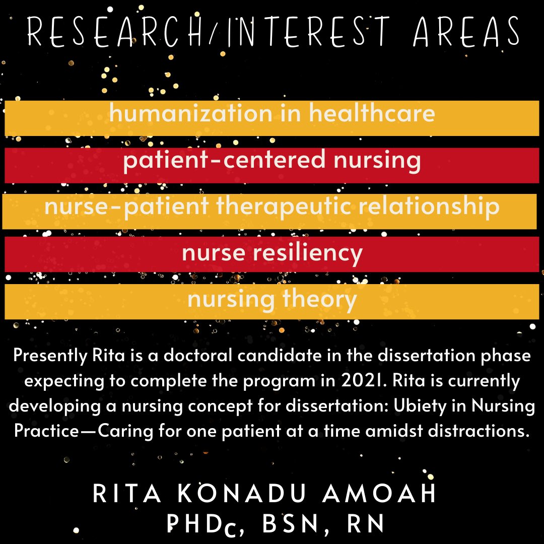 nursingfsu's tweet image. Meet Rita Konadu Amoah, PhDc, B.Ed, RN, one of our amazing teaching assistants! ✨🌟Rita helps out with nursing research courses that are under the leadership of Dr. Fisher! 📚Rita is preparing to finish her PhD in 2021! @FraminghamU