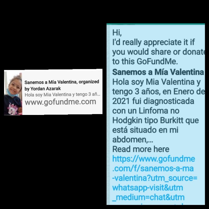 mirthanave5's tweet photo. Ayudemos a #MiaValentina Gracias! https://t.co/EzOTrgbBxc