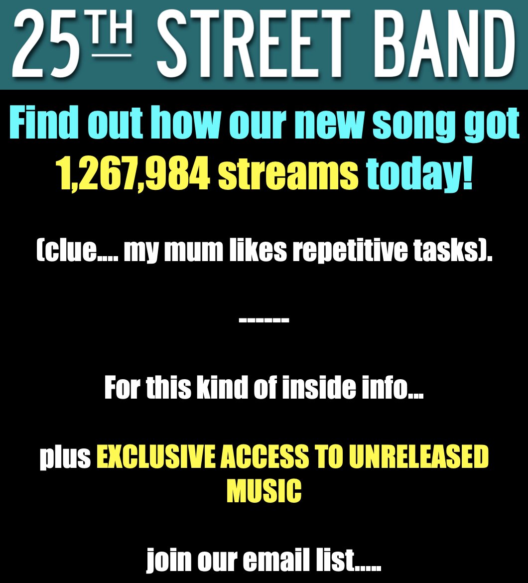 25thStreetBand tweet media