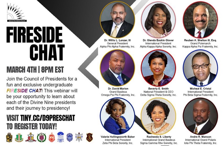 ZPhiBInc1920's tweet photo. Attention Undergraduates, join Grand Val &amp; the Presidents of all NPHC organizations on Thursday, March 4th @ 8 PM EST for a once-in-a-lifetime opportunity to get to know each of them on a personal level &amp; to learn about their journey to presidency!
#zetaphibeta #zphib1920 #zphib https://t.co/hZm2BnhDZj