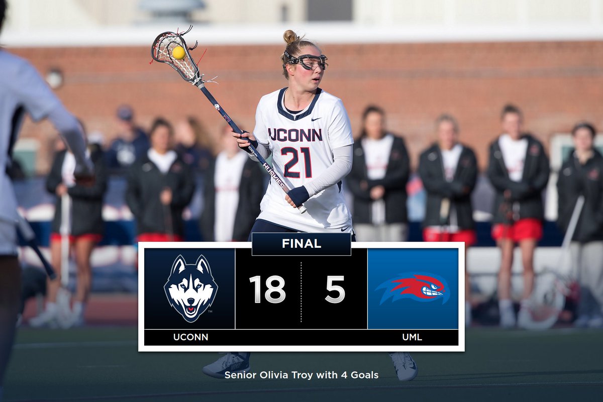 FINAL

Senior Olivia Troy scores 4️⃣ as the Huskies get win No. 1️⃣ on the season!

Home Opener on Sunday vs. UNH at 3 pm