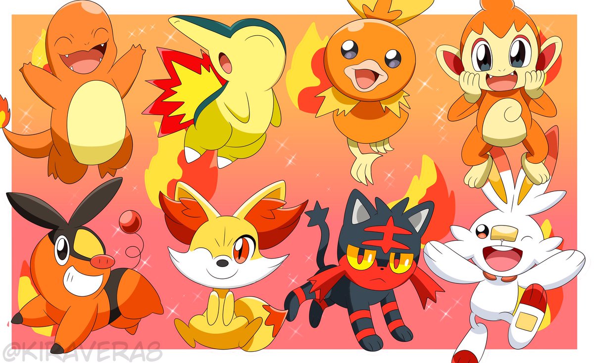 ポケモン「Choose your starter! All together! Thank」|Kira (◕ᴥ◕)✨@Paldea💕のイラスト