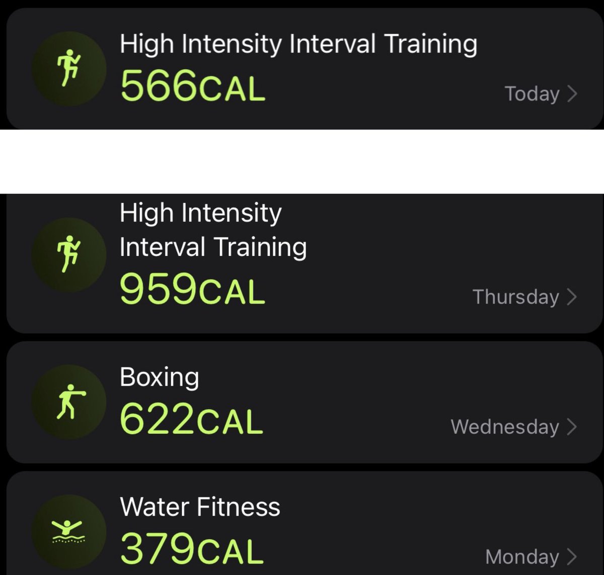NewyBeachBum's tweet photo. This week. Doubled up classes on Thursday, will go for beach walk and swim in a few hours then complete rest day tomorrow. Week 3 almost in the bag! #SixWeekChallenge #LoveYourself #BodyBeyondLimits #GetIt https://t.co/D3HIa23VEe