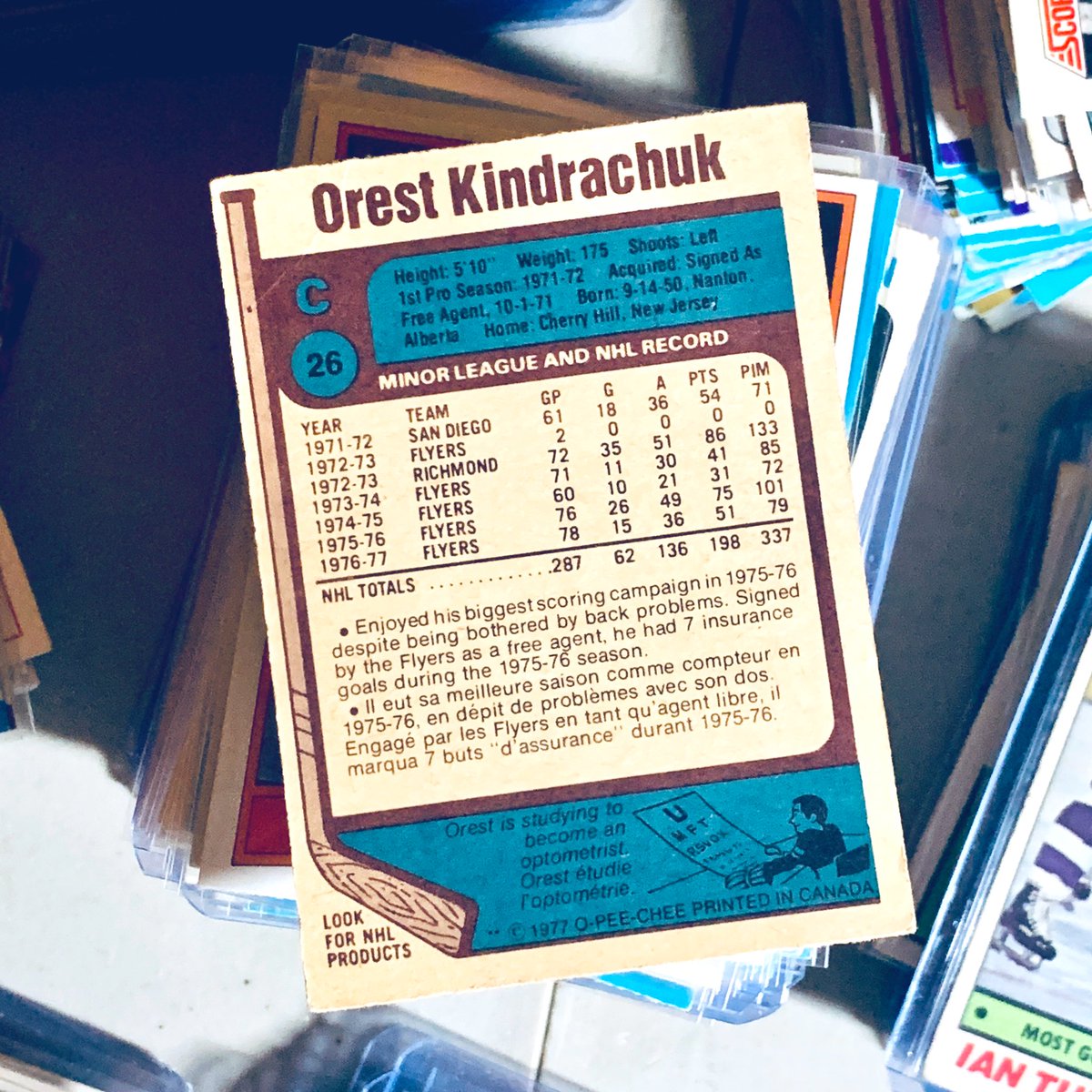 I always liked the look of this card, because this is what the #NHL looked like in the mid-70’s. .. or at least a good part of it. 

#hockeycards #hockeyfights #enforcers #flyers #AnytimeAnywhere #broadstreetbullies