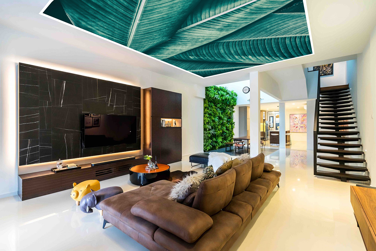 Laqfoil's tweet image. Eco style in the interior is based on the design of modern styles. It can be easily combined with the concept of hi-tech, minimalism or any other modern style. It accepts the parallel use of natural materials and modern technology and electronics. 

#printedceiling #linearlights