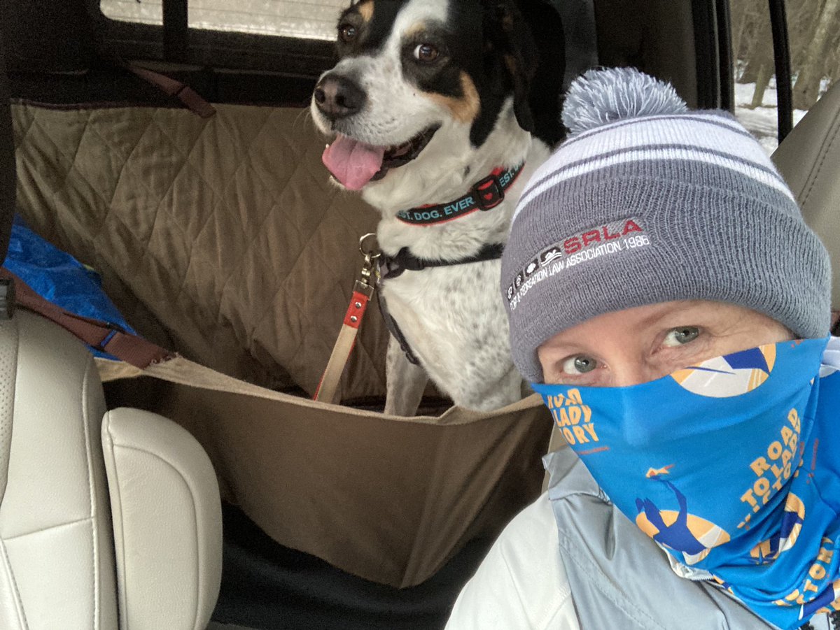 KristyMcCray's tweet photo. Wrapping up a great week of @SRLATweet presentations by wearing my 2019 beanie on today’s sub-freezing run 🥶🤓 #bestconferencegiftever https://t.co/K9NDxfZWiZ