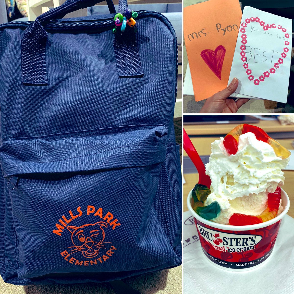 Thank you, <a href="/MPEPTA/">MPE PTA</a> for an awesome teacher appreciation week! We were very spoiled with all the delicious meals, the cutest teacher bag, cards &amp; gifts from students, and ice cream on Friday was the cherry on top! 🍦❤️👩🏻‍🏫🍎 <a href="/MillsParkElem/">Mills Park Elementary School</a>
