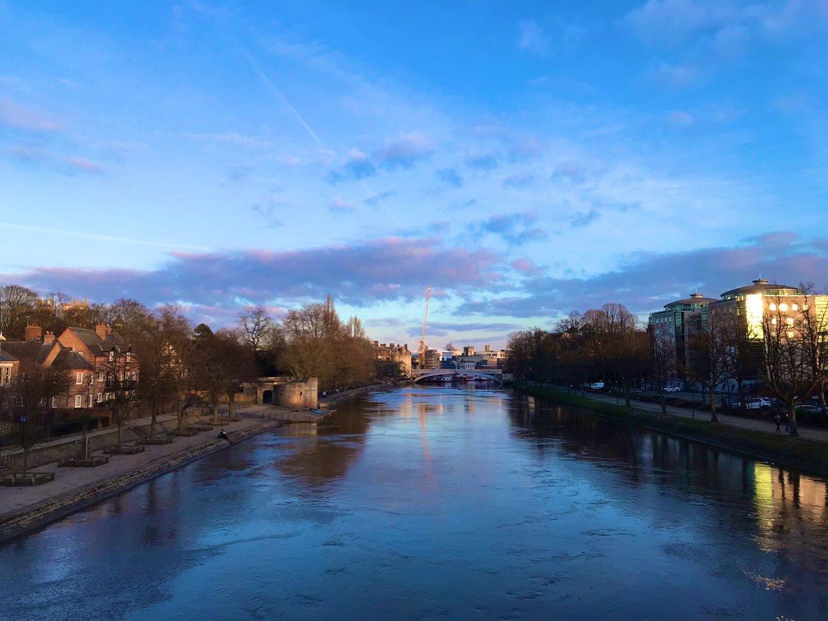 #York 9.56am vs 4.56pm #RiverOuse #LendalBridge